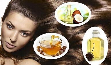 Hausmittel zur Haarwiederherstellung.